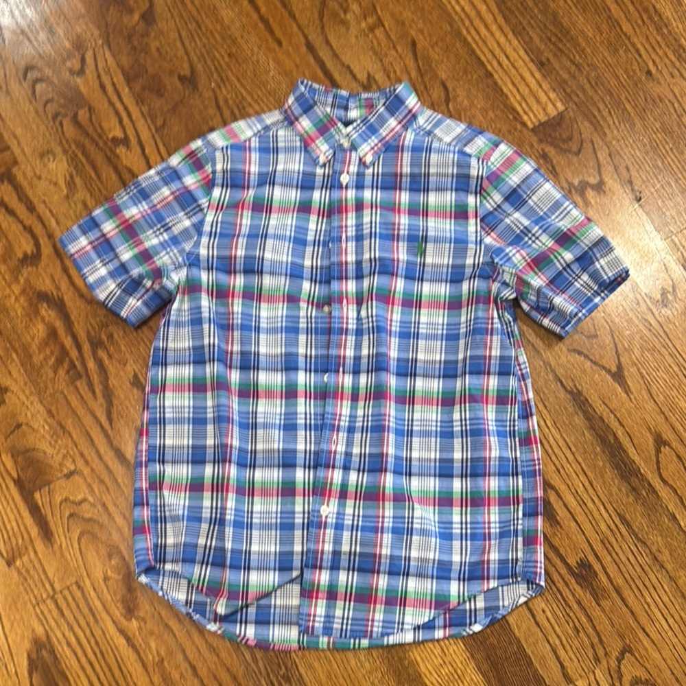 Blue Plaid Men's Shirt